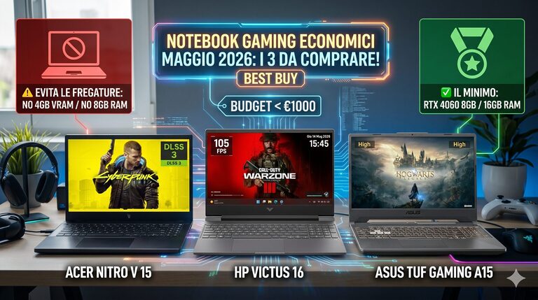 Notebook Gaming Economici metà Maggio 2026: I 3 Modelli da Comprare (e le Fregature da Evitare!) 5 Gemini Generated Image rxao8vrxao8vrxao