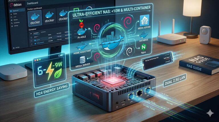 Creare un Home Server / NAS a bassissimo consumo (sotto i 10W) per Docker e Debian 7 Gemini Generated Image yy3sjpyy3sjpyy3s